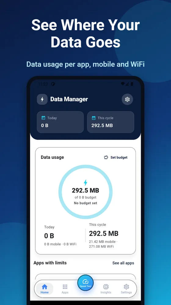 Data Usage Monitor app screenshot