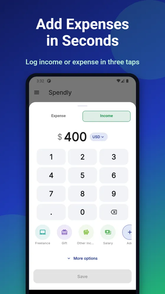 Spendly app screenshot 2