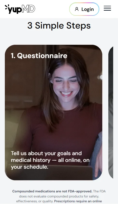 YupMD screen 3